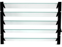 Vitavia lamellás fali ablak fekete 3 mm 61 cm x 45 cm biztonsági üveggel Vitavia lamellás fali ablak fekete 3 mm 61 cm x 45 cm biztonsági üveggel