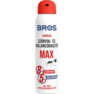 BROS Szúnyogirtó spray Max: Aeroszol szúnyogok és kullancsok ellen.