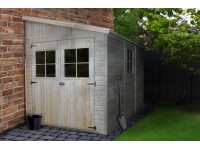 Timbela M339A falhoz építhető fa kerti ház oldalfallal padló nélkül Timbela M339A falhoz építhető fa kerti ház oldalfallal padló nélkül