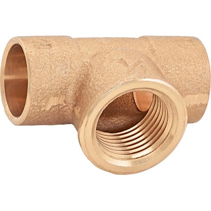 OBI forrasztható T-idom 18 mm x 18,6 mm (Rp 1/2) vörösöntvény