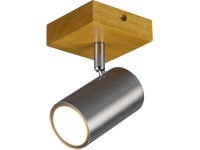 Trio Marley fali spotlámpa 16 cm matt nikkel - barna