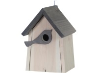 Fészekodú madár mintával FSC® világosszürke-antracit