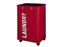 Wenko Quadro szennyestartó piros 79 l poliészter 40 cm x 60 cm x 33 cm