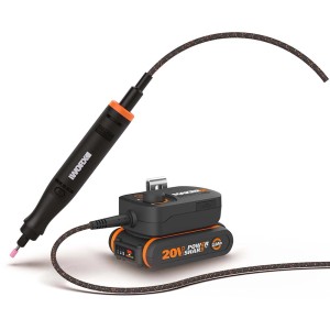 Worx MakerX 20 V akkus multifunkciós szerszám WX739 HubX-szel és tartozékokkal.