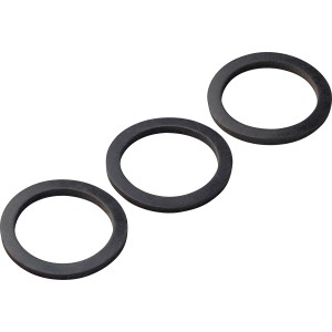 3 db szifon tömítés készlet, Ø 35/45 mm, gumiból, a szifon tömített csatlakoztatásához fürdőszobában, konyhában és WC-ben.