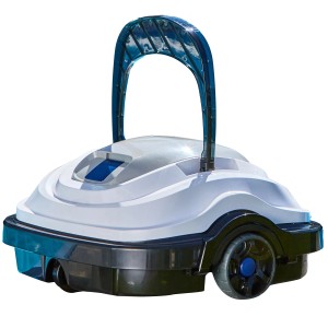 Orca 45 CL akkumulátoros medence robot fehér/fekete színben a medence aljának tisztításához.