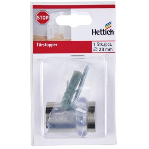Hettich ajtóütköző 28 mm x 36 mm fém inox design