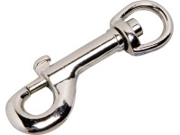 Reteszes karabinerhorog nikkelezett 53 mm x 15 mm x 50 mm