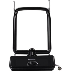 Fekete Hama DVB-T/T2 szobai antenna digitális TV vételhez.