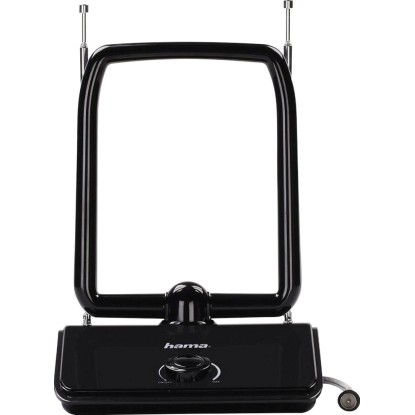 Fekete Hama DVB-T/T2 szobai antenna digitális TV vételhez.