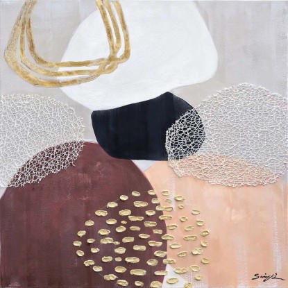 Olajreprodukció 80 cm x 80 cm absztrakt