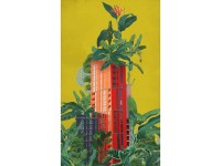Komar fátyoltapéta Plant House 150 cm x 250 cm tarka
