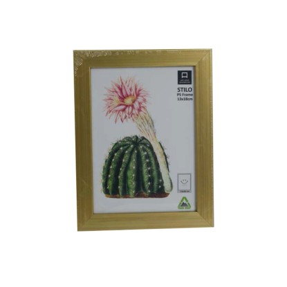 Fotókeret műanyag Stilo arany S 13 cm x 18 cm