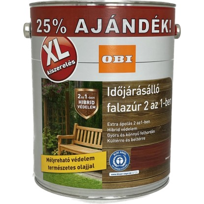 OBI Időjárásálló falazúr 2 az 1-ben Mahagóni 5 l