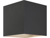 LED-es kültéri fali lámpa 3 W alumínium fekete négyzet alakú