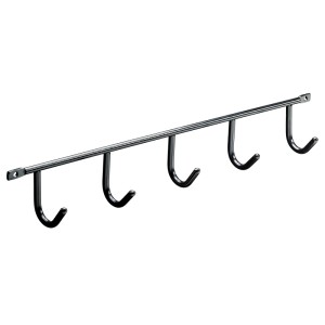 Hettich fogassor 5 x fém fekete 350 mm x 52 mm x 35 mm 1 db