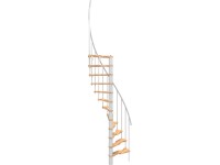 Minka csigalépcső Suono Smart bükk fehér 120x68 cm szintmagasság 305,5 cm