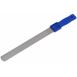 LUX Tapétavágó kés, 30 cm, rozsdamentes, kék fogantyúval. Tapétázó eszköz tapéták vágásához.