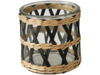 Boltze Zima mécsestartó 10 cm x 10 cm fekete-natúr