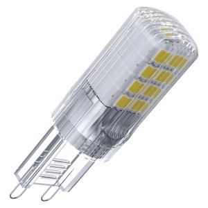 G9 LED lámpa átlátszó házzal az energiahatékony világításhoz.