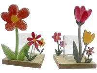 Boltze virágos mécsestartó 2-féle változatban többszínű