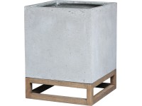 Virágcserép 51 cm x 39 cm x 39 cm szürke Virágcserép 51 cm x 39 cm x 39 cm szürke