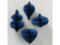 Felakasztható dekoráció papír kék 10 cm Felakasztható dekoráció papír kék 10 cm