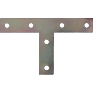 Horganyzott T-lapos kötőelem, 120x54x19 mm, fa összekötéshez és bútorkészítéshez.
