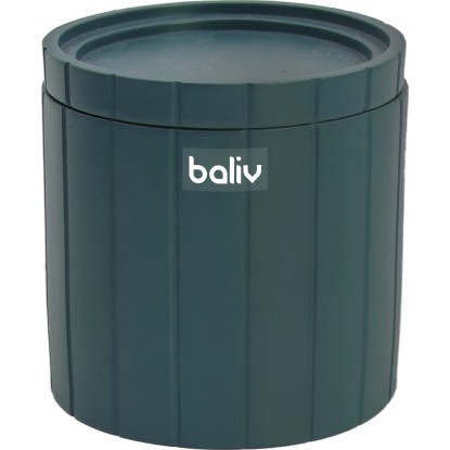 Baliv kozmetikai doboz polirezin olajzöld