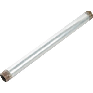 Temperöntvény fitting, 33,3 mm (R 1) x 400 mm, horganyzott, külső menettel csőcsatlakozásokhoz.