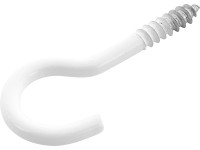 Ívelt csavaros kampó fehér átmérő 2,6 x 30 mm 8 db Ívelt csavaros kampó fehér átmérő 2,6 x 30 mm 8 db