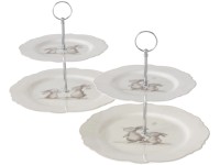 Boltze Knuffi emeletes tálca 2-féle változatban fehér