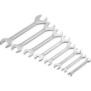 LUX villáskulcs készlet, 8 darabos, 6-22 mm, króm-vanádium acélból, csavarokhoz és anyákhoz.