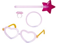 Világító rudas bulikészlet Glow Girl többszínű