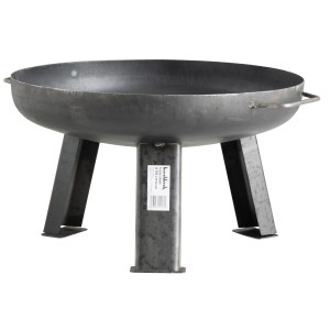 Buschbeck XS tűzrakó tál, Ø 55 cm, vasból. Kicsi, kerek tűzrakóhely három lábbal és oldalsó fogantyúkkal.