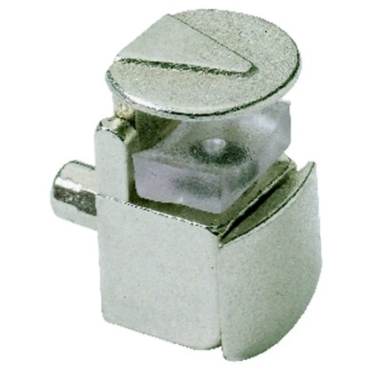 Üvegpolctartó rögzítőelemmel fröccsöntött cink nikkelezett 8 darab