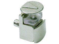 Üvegpolctartó rögzítőelemmel fröccsöntött cink nikkelezett 8 darab