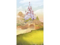 Komar nemszőtt fotótapéta Disney Princess Belle Castle River színes