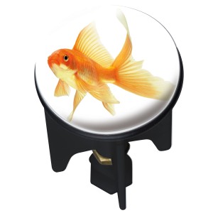 Wenko Fish lefolyódugó aranyhal mintával mosdókagylókhoz.