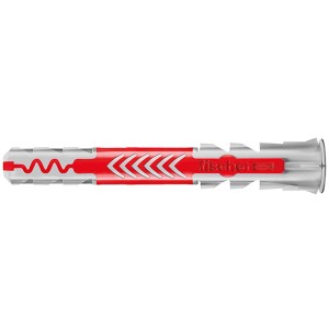 Fischer Univerzális Dübel DuoPower, 10x80 mm, 25 darab, piros/szürke. Dübel a biztonságos tartáshoz különböző építőanyagokban.