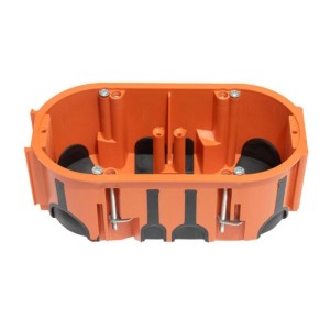 Gipszkarton szerelvénydoboz narancs membránnal sorolható 68 mm x 145 mm