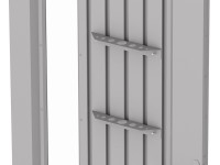 Biohort szerszámtartó Neo szerszámos házhoz ezüstmetál