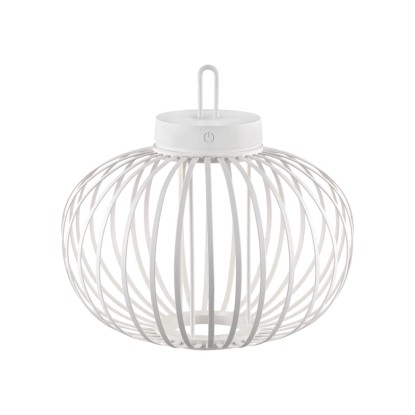 Just Light akkumulátoros LED-es függőlámpa Akuba fehér 33 cm x 36 cm átmérő