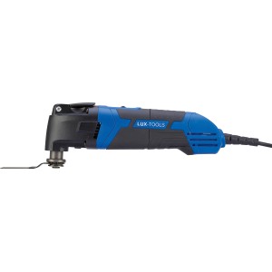 LUX Multitool E-MFW-23, 7 részes. Kék/fekete multifunkciós szerszám fűrészlappal.