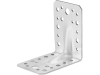 Erősített sarokösszekötő lemez horganyzott 90 mm x 90 mm x 65 mm