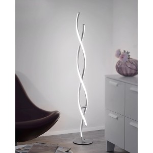 Modern Paul Neuhaus Polina LED állólámpa, acél, 134 cm magas, design állólámpa.