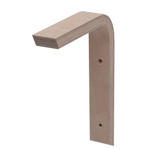 OBI Multiplex bükk konzol, 200x150 mm, polcokhoz és egyedi szobatervezéshez.