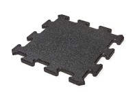 Gumi burkoló lap 500 mm x 500 mm x 25 mm fekete Puzzle