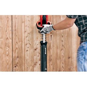 Einhell GC-CH 1855/1 Li Kit akkus sövényvágó késsel és kézzel. Piros-fekete akkus sövényvágó.