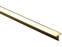 T fugaprofil sárgaréz polírozott 9 mm x 0,9 m